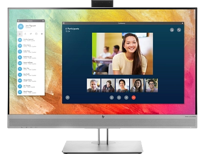 HP - 27" EliteDisplay E273m Monitor, IPS, HDMI, 5mc, web camera, audio, FHD (1920x1080), Silver
