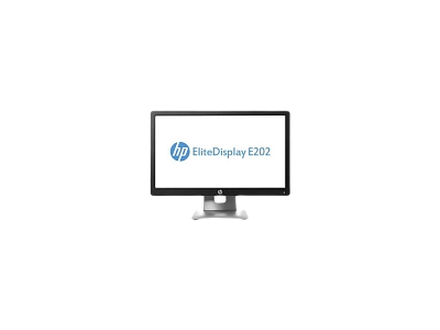 HP - 20" 20 EliteDisplay E202 LED Monitor, TN, HDMI, 60Hz, 7mc, FHD (1920x1080) Black Silver (M1F41A