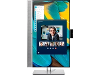 HP - 24" EliteDisplay E243m Monitor, IPS, HDMI, 5mc, web camera, audio, FHD (1920x1080), Silver 