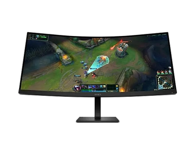 HP - 34 OMEN 34c G2 [2H] Gaming Monitor, VA, 180 Hz, WQHD (3440 x 1440),HDMI; DisplayPort (AV4C1AA)